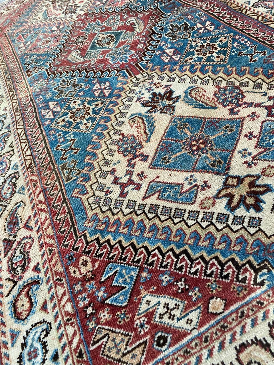 Joli tapis ancien de Ghashghai de Bobyrug en vente 9