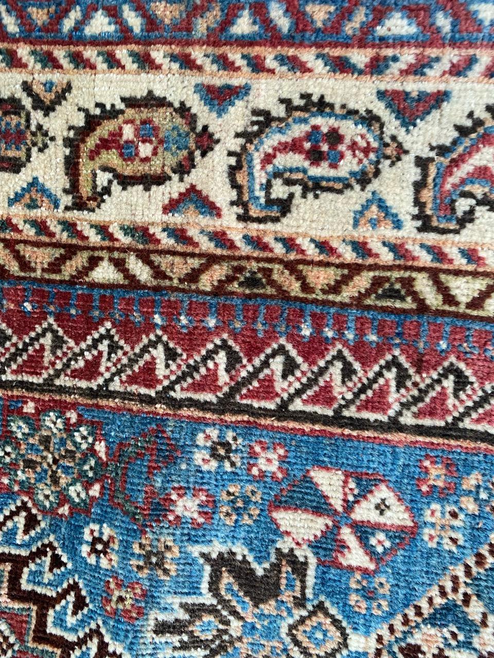 Laine Joli tapis ancien de Ghashghai de Bobyrug en vente
