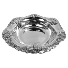Pretty Antique Gorham Edwardian Sterling Silver Berry Bowl