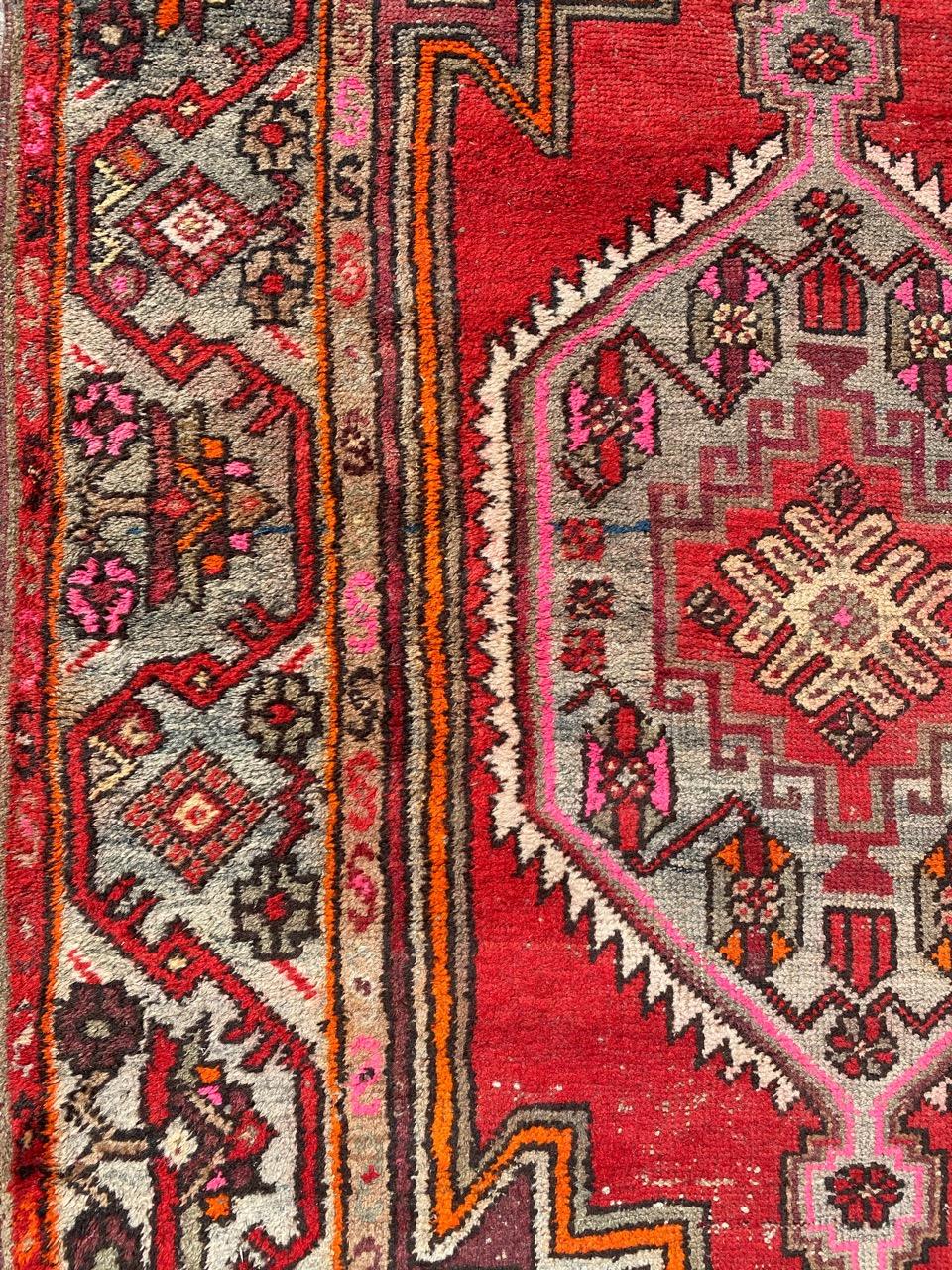 Asian Pretty Antique Hamadan Rug For Sale