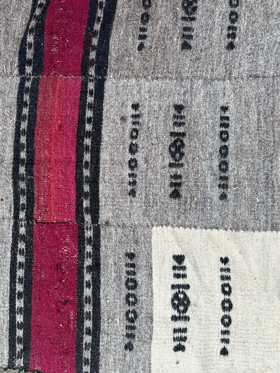 Bobyrug's Hübscher antiker handgewebter Teppich aus Mali  im Angebot 2
