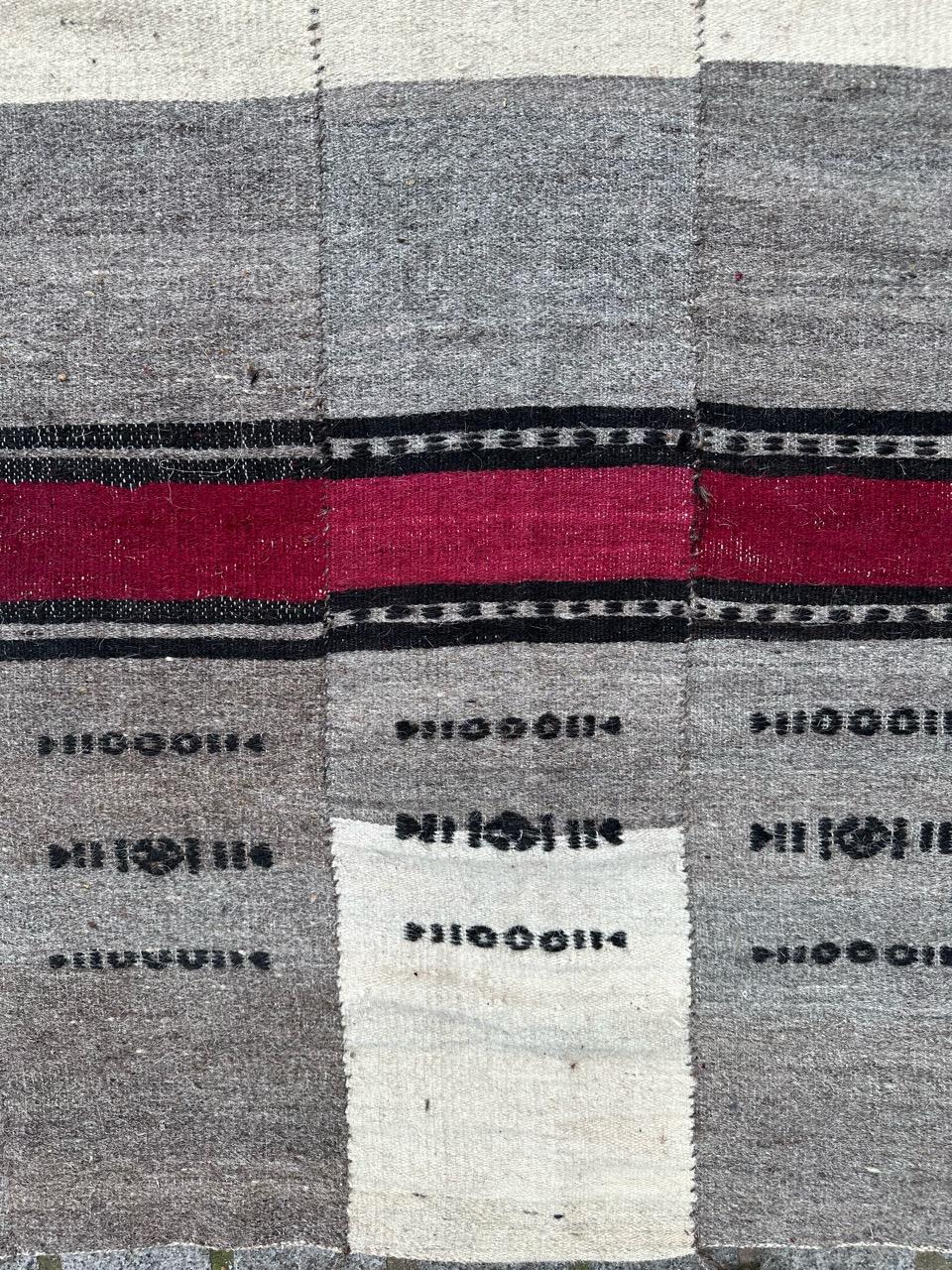 Bobyrug's Hübscher antiker handgewebter Teppich aus Mali  im Angebot 3