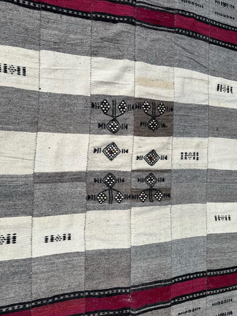 Bobyrug's Hübscher antiker handgewebter Teppich aus Mali  im Angebot 5
