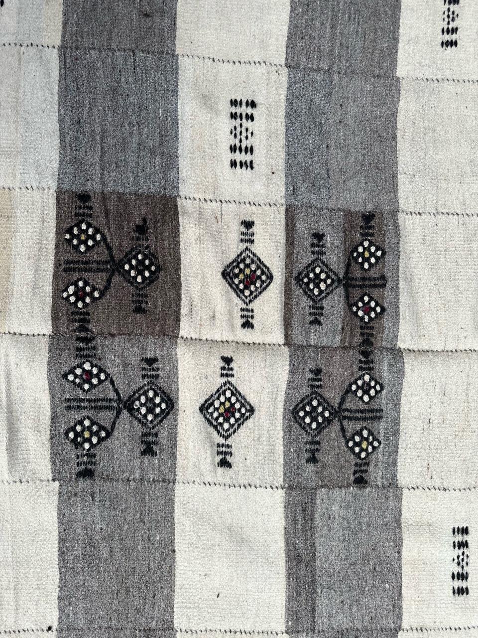Bobyrug's Hübscher antiker handgewebter Teppich aus Mali  (Handgewebt) im Angebot