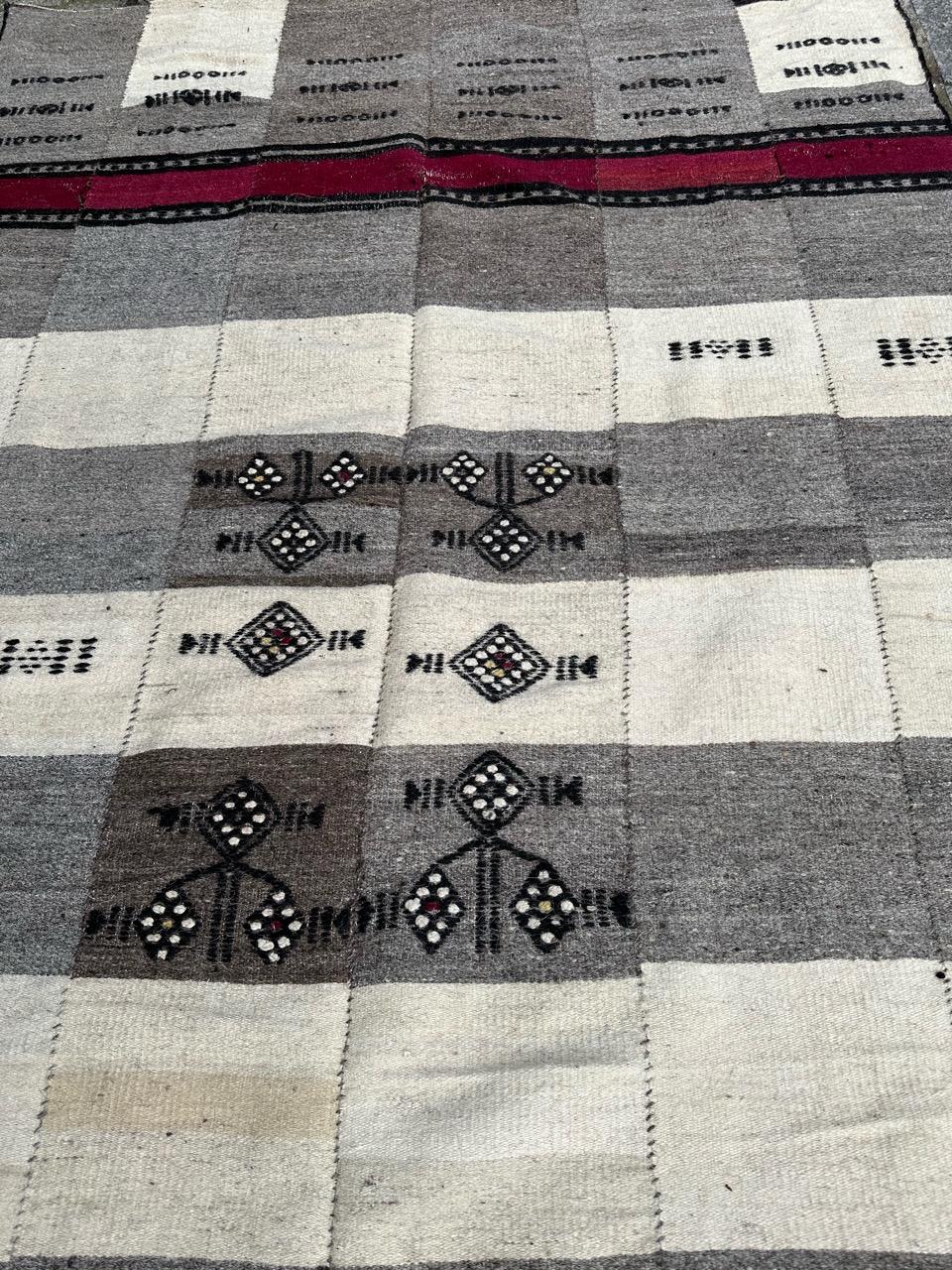 20th Century Bobyrug’s Pretty antique hand woven Malian rug  For Sale