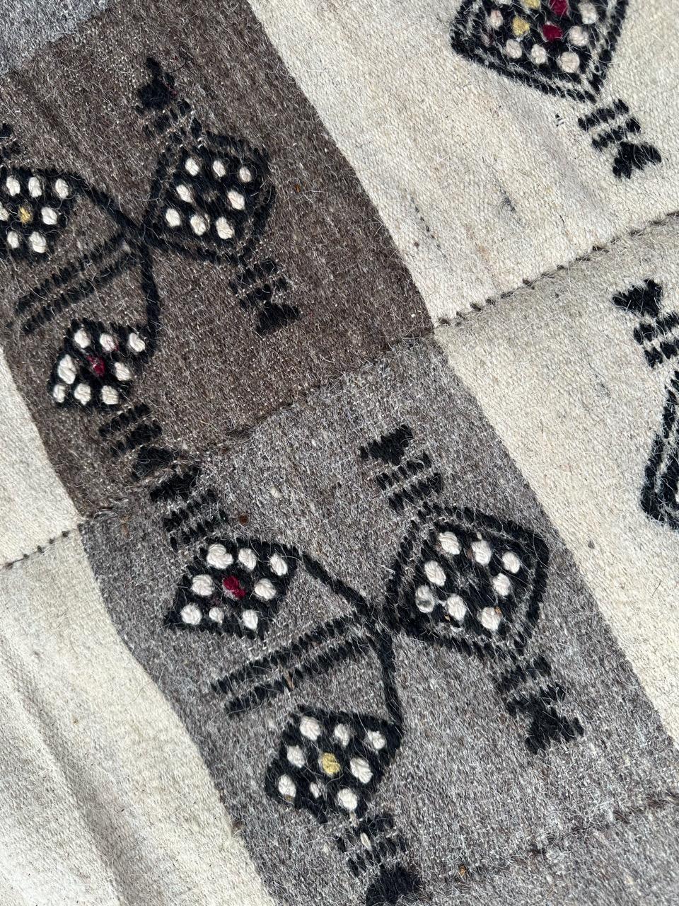 Bobyrug's Hübscher antiker handgewebter Teppich aus Mali  (Wolle) im Angebot