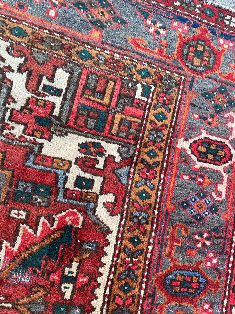 Pretty Antique Heriz Rug 7