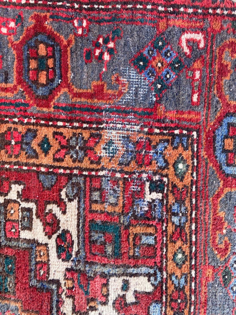 Asian Pretty Antique Heriz Rug