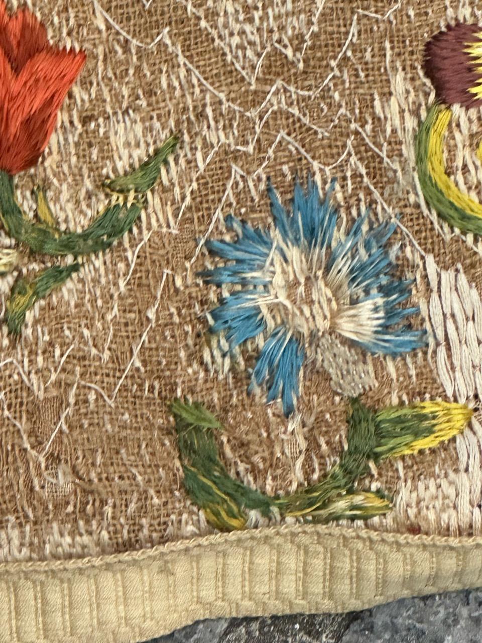 Pretty antique Hungarian embroidery tissue For Sale 9