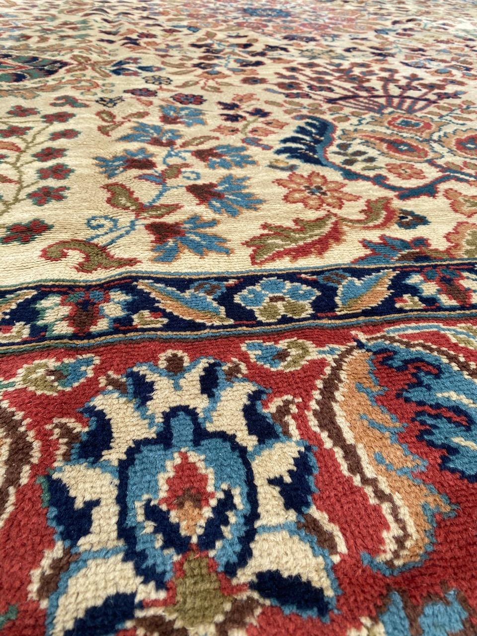 Bobyrug’s Pretty Antique Large Austrian Hand Knotted Rug For Sale 7