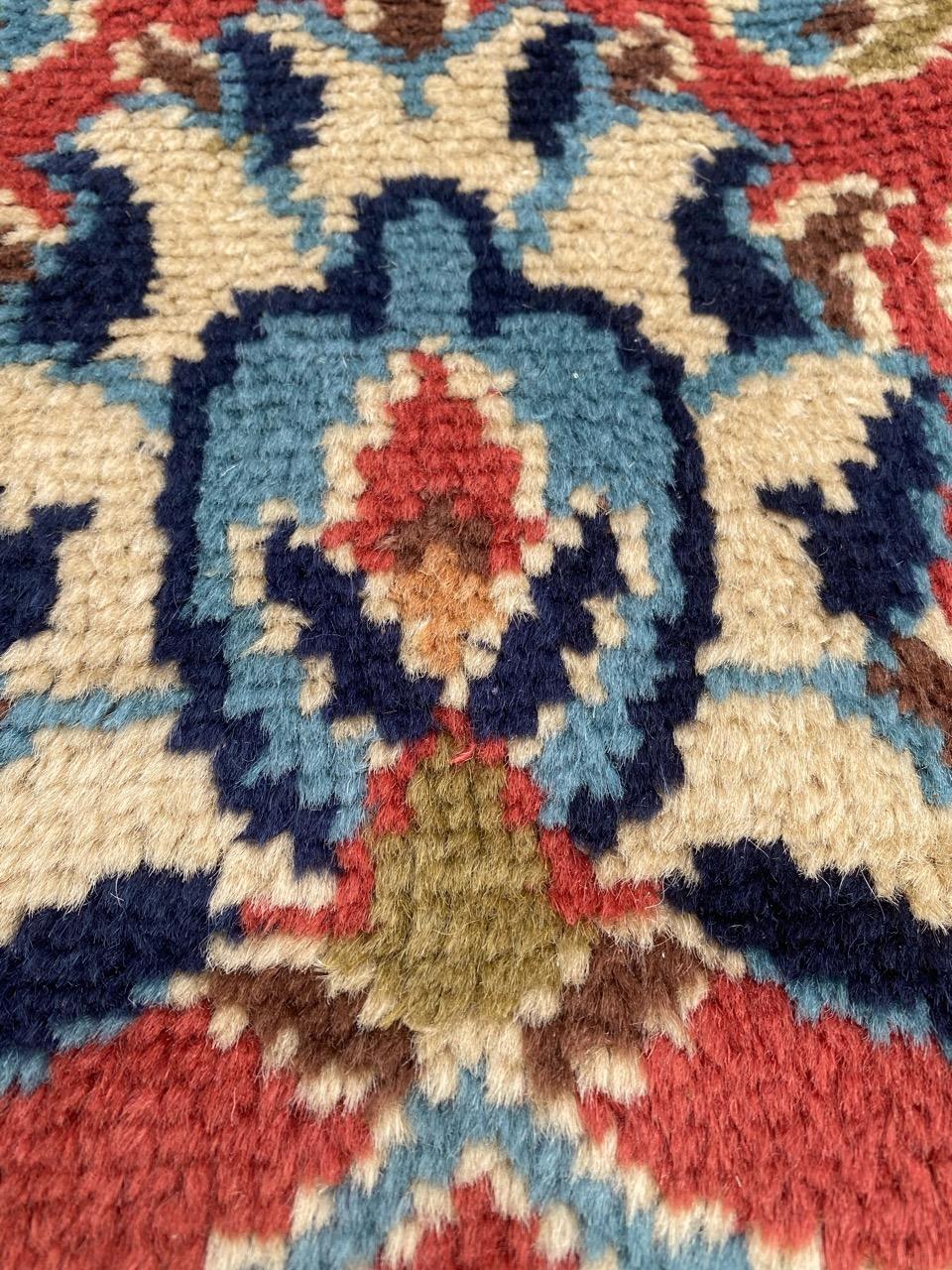 Bobyrug’s Pretty Antique Large Austrian Hand Knotted Rug For Sale 9