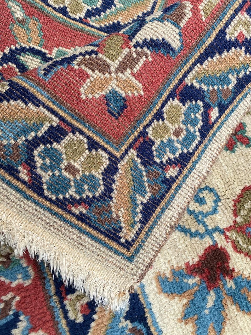 Bobyrug’s Pretty Antique Large Austrian Hand Knotted Rug For Sale 12