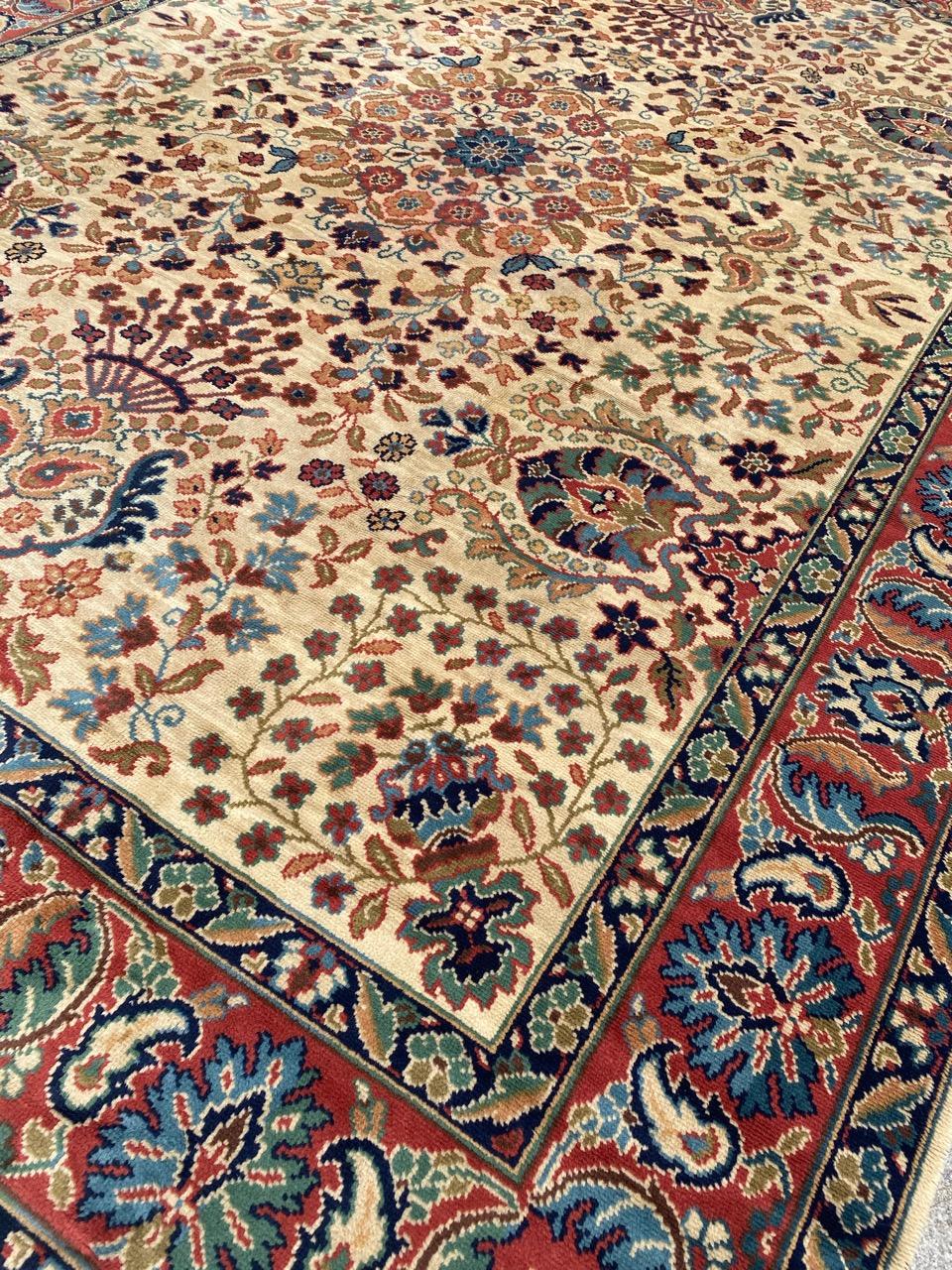 Sultanabad Bobyrug’s Pretty Antique Large Austrian Hand Knotted Rug For Sale