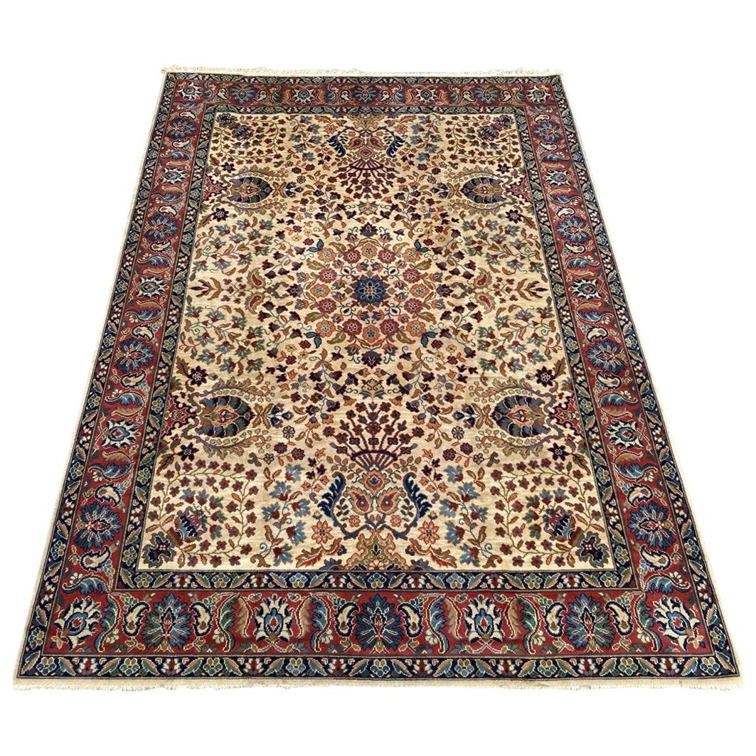 Bobyrug's Pretty Antique Large Austrian Hand Knotted Rug