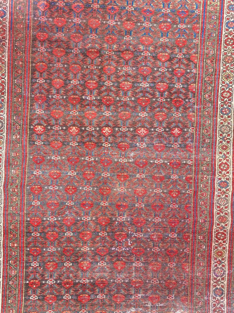Antique Malayer rug with nice stylized floral design and beautiful natural colors, entirely hand knotted with wool velvet on cotton foundation.

✨✨✨
