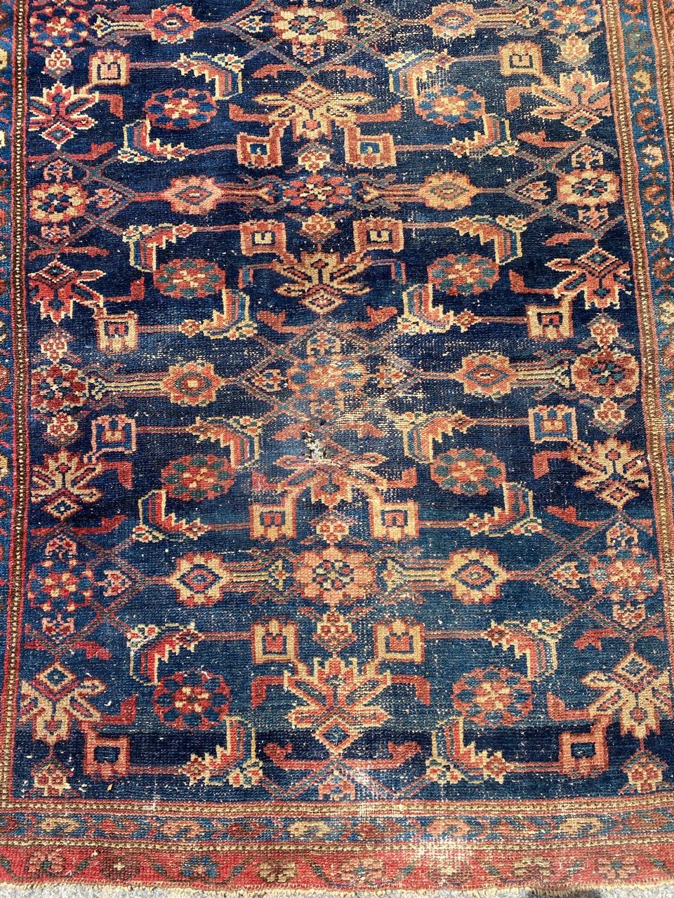 Hand-Knotted Pretty Antique Malayer Rug