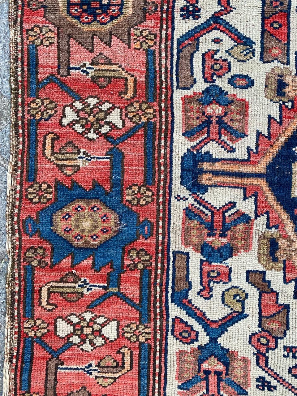 Wool Bobyrug’s Pretty Antique Malayer Rug For Sale