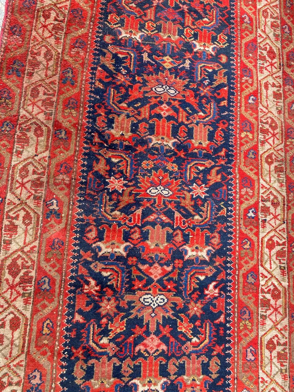 Bobyrug’s Pretty Antique Malayer Runner For Sale 3