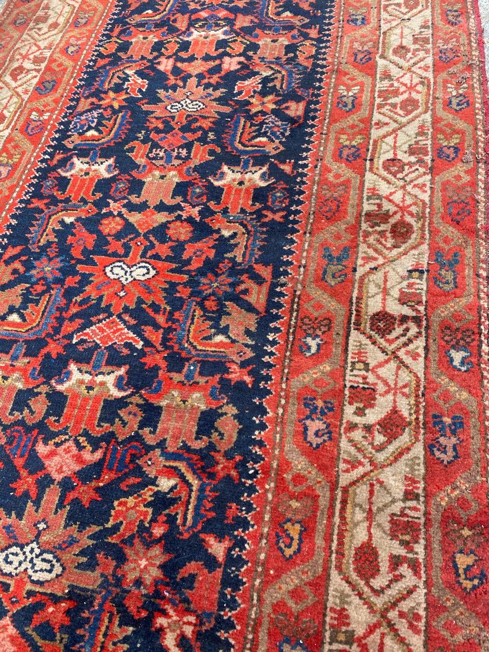 Bobyrug’s Pretty Antique Malayer Runner For Sale 5