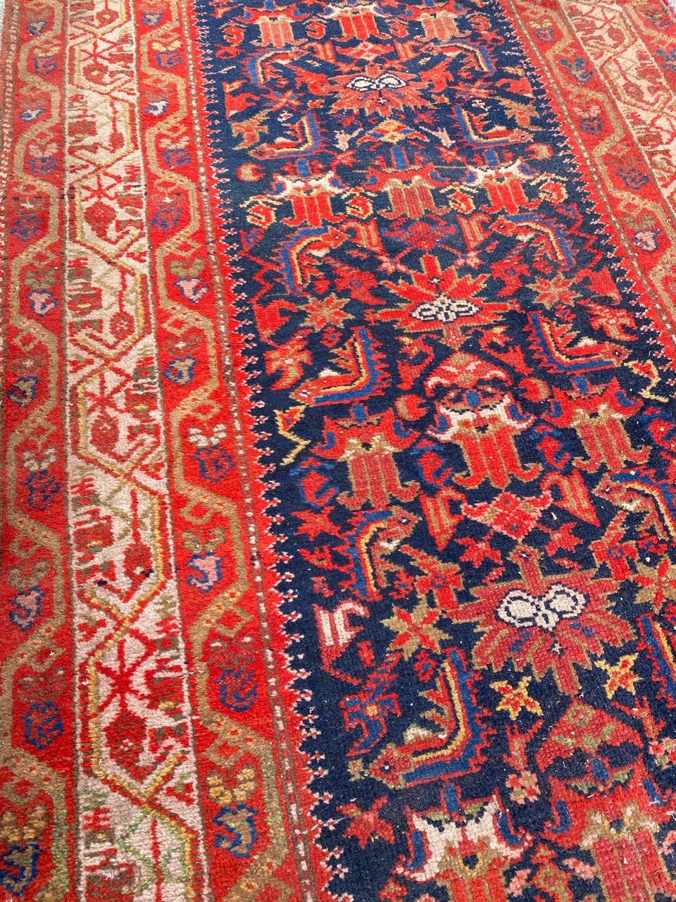 Bobyrug’s Pretty Antique Malayer Runner For Sale 6