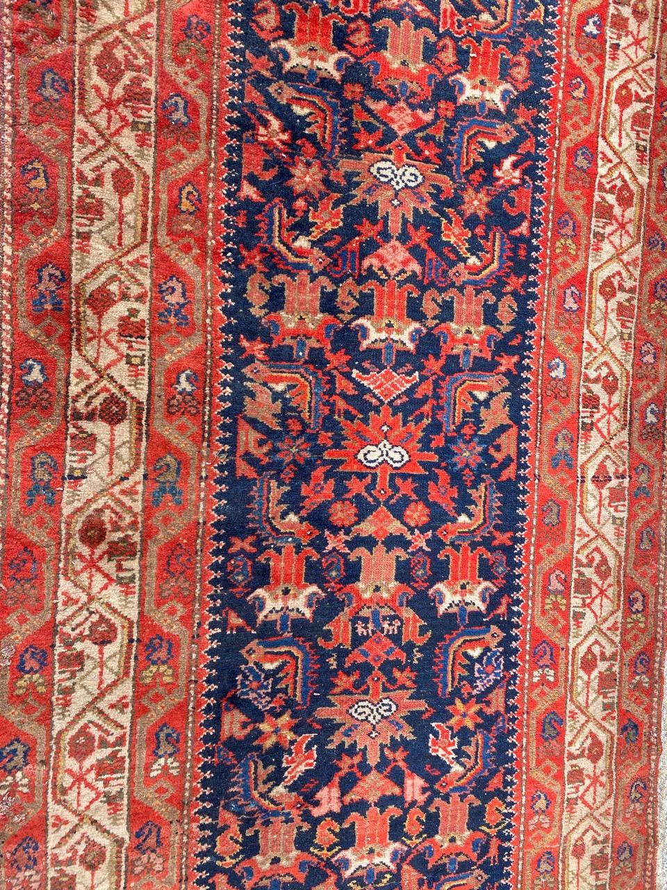 Bobyrug’s Pretty Antique Malayer Runner For Sale 9