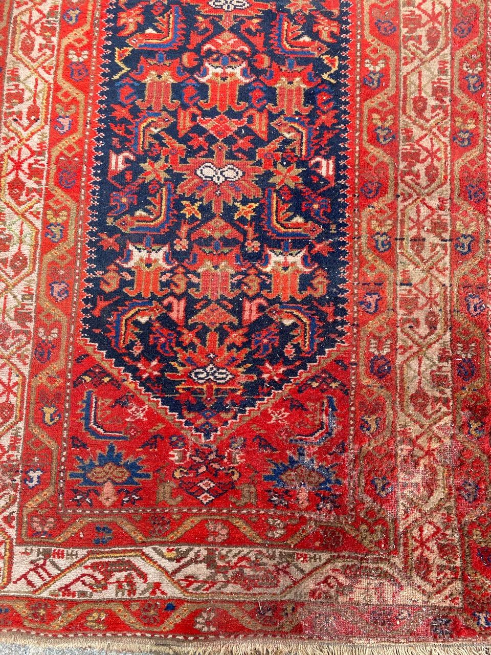 Beautiful late 19th century Malayer runner with beautiful design and nice natural colors, entirely hand knotted with wool velvet on cotton foundation.

✨✨✨

