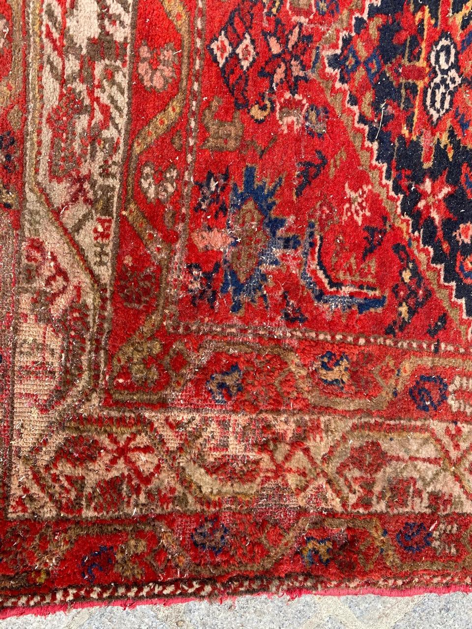 Hand-Knotted Bobyrug’s Pretty Antique Malayer Runner For Sale
