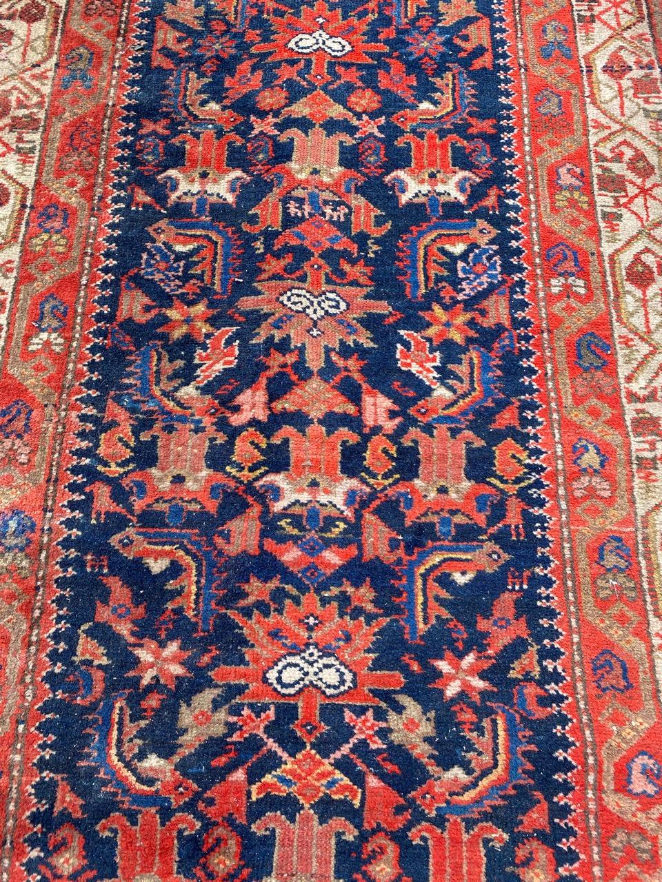 Cotton Bobyrug’s Pretty Antique Malayer Runner For Sale