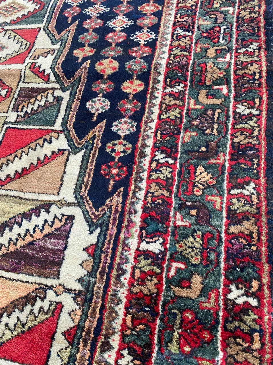 20th Century Bobyrug’s Pretty Antique Mazlaghan Rug For Sale