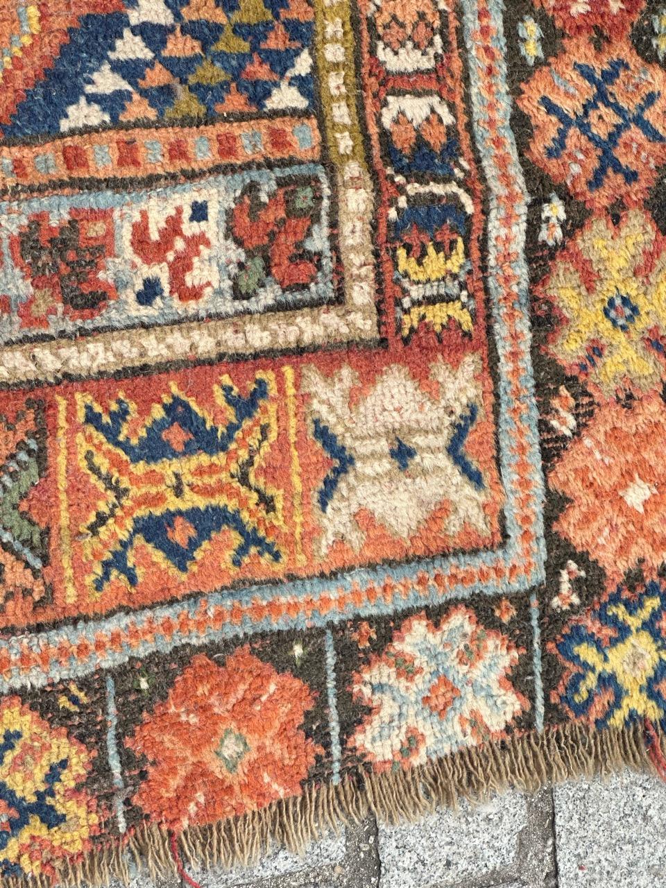 Pretty antique Moroccan tribal Rabat rug For Sale 8