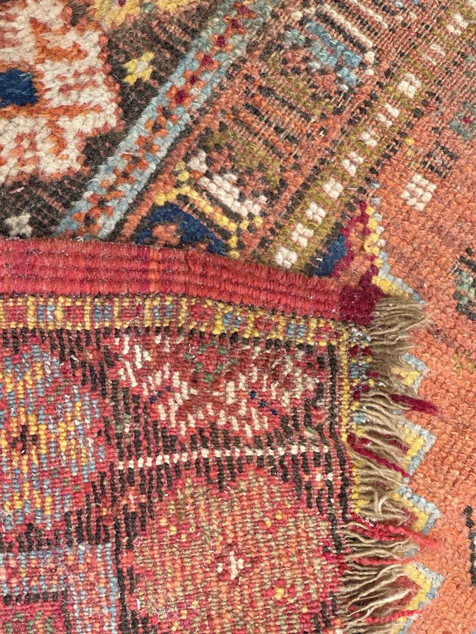 Pretty antique Moroccan tribal Rabat rug For Sale 11