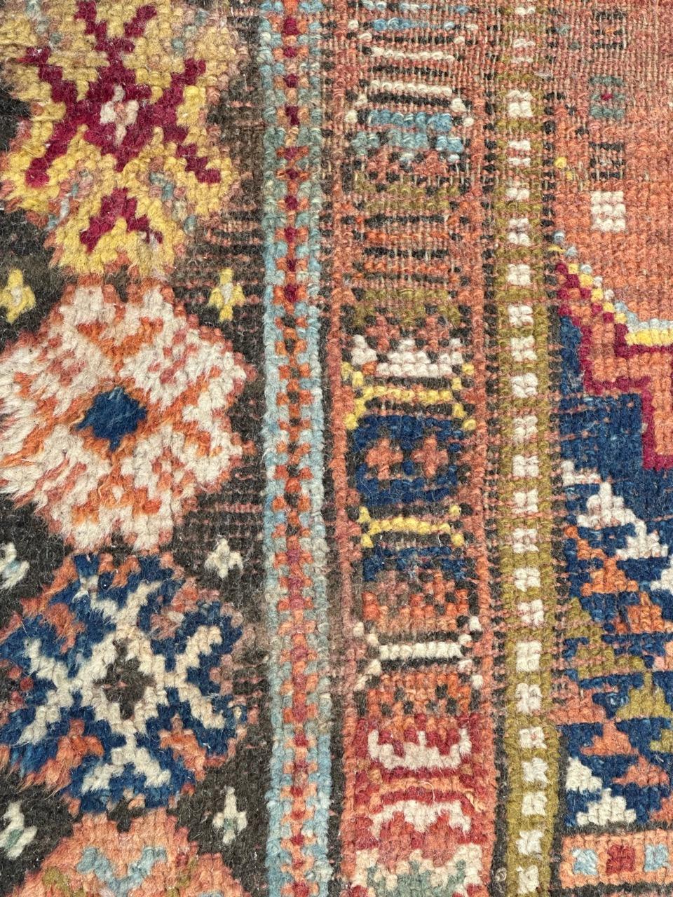 Pretty antique Moroccan tribal Rabat rug For Sale 12