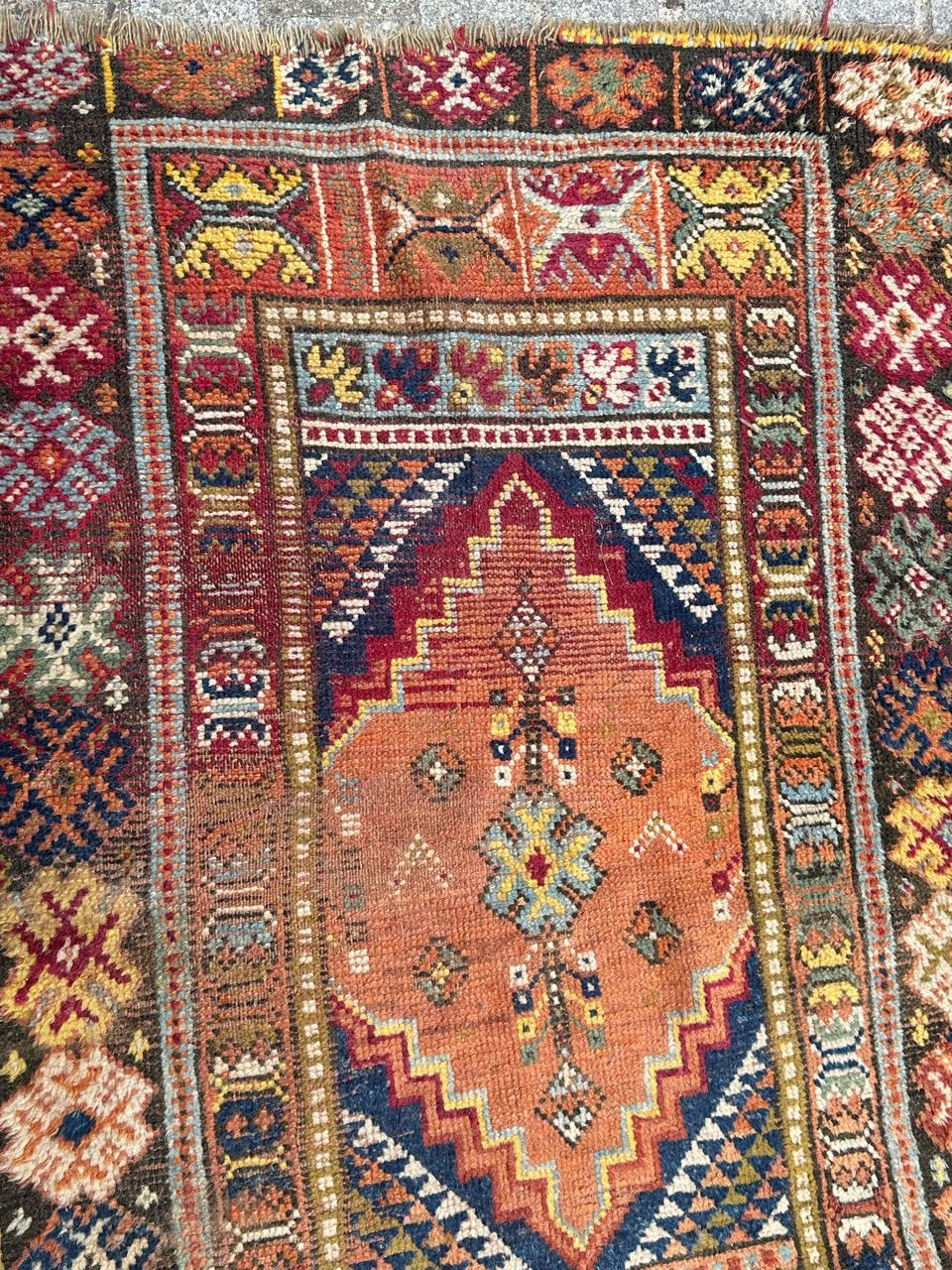 Tribal Pretty antique Moroccan tribal Rabat rug For Sale