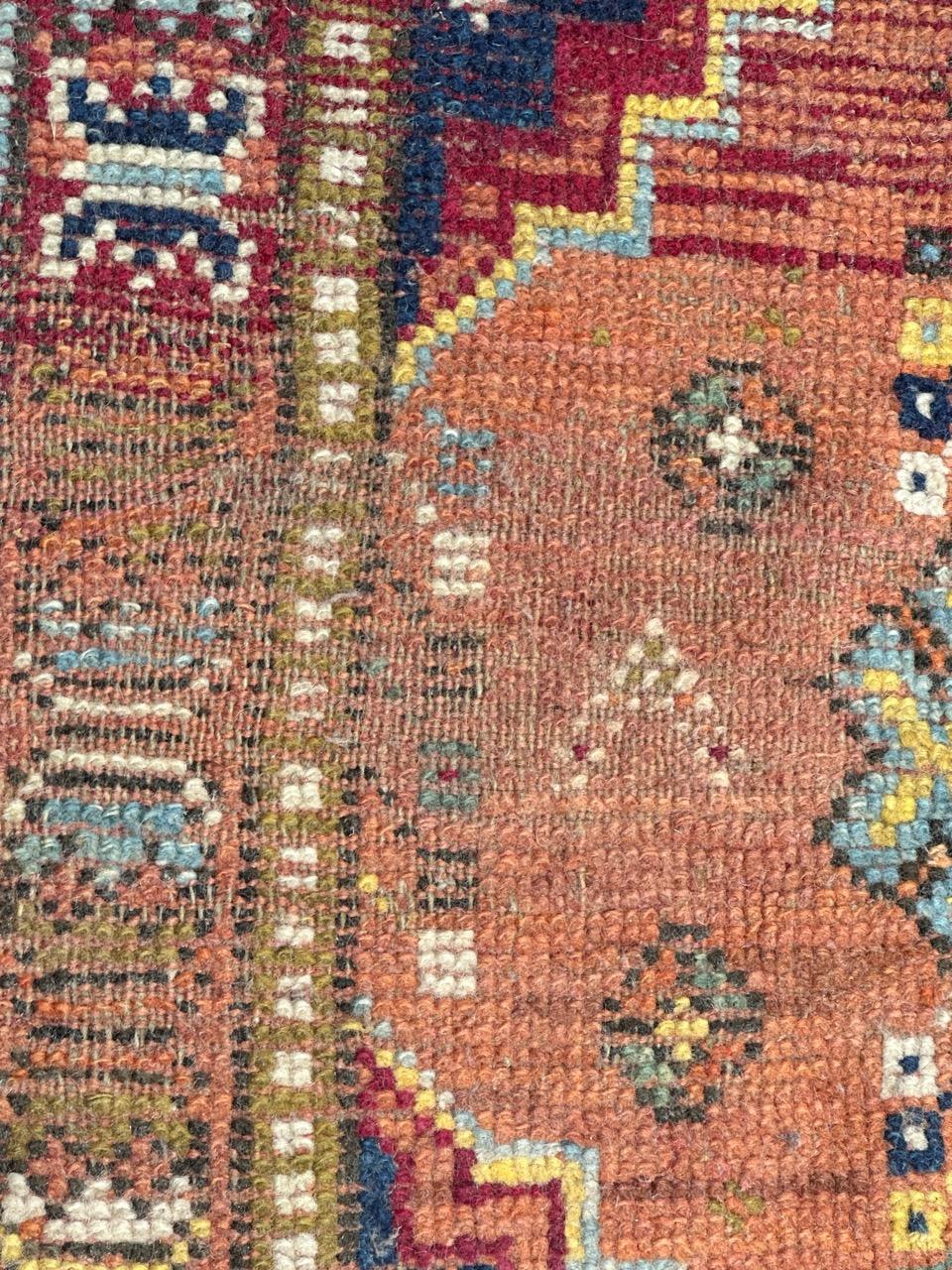 19th Century Pretty antique Moroccan tribal Rabat rug For Sale