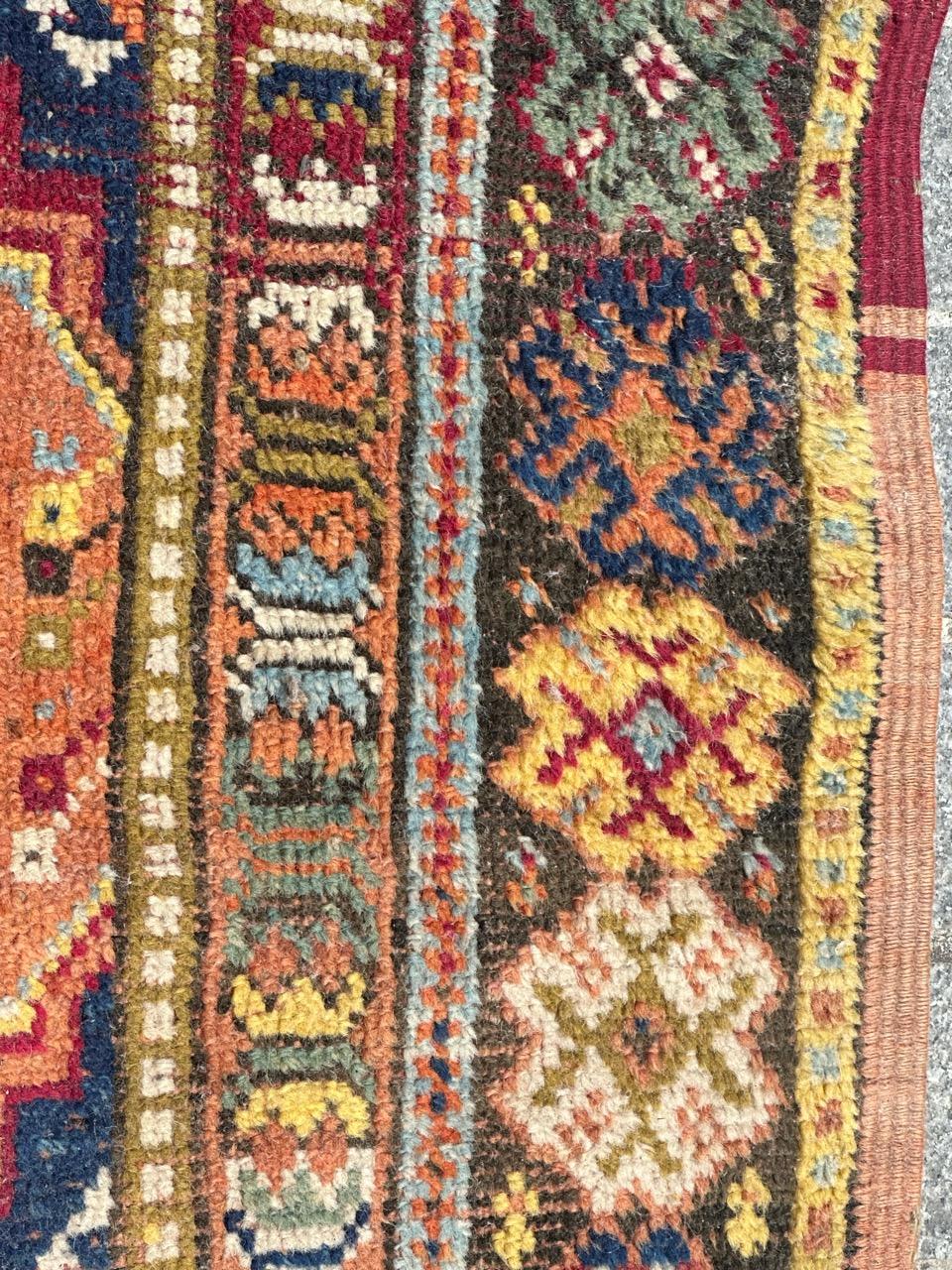 Wool Pretty antique Moroccan tribal Rabat rug For Sale