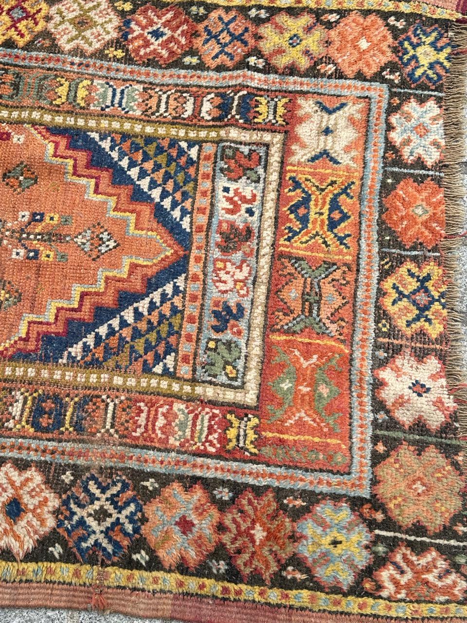 Pretty antique Moroccan tribal Rabat rug For Sale 2