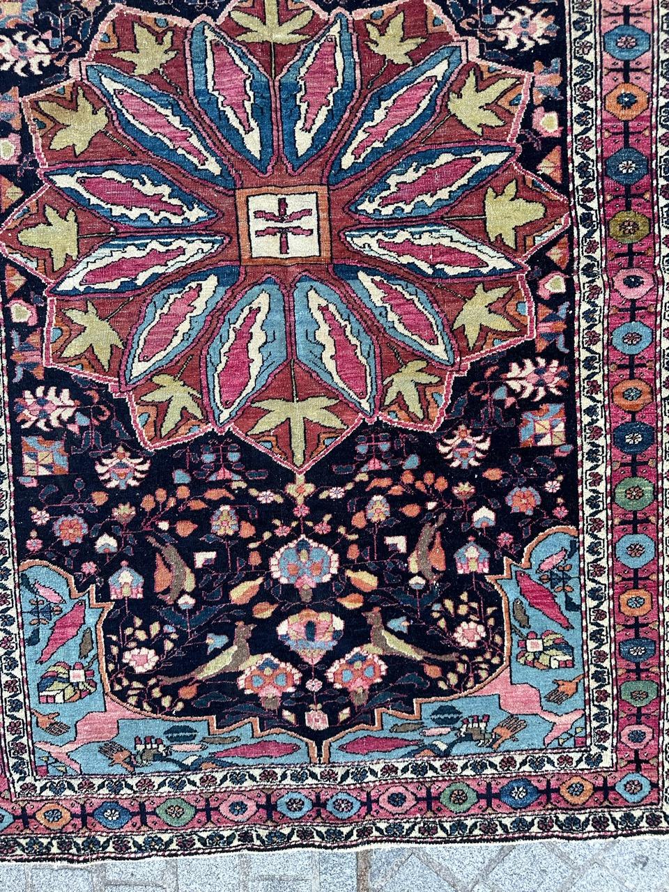 Kashan Bobyrug’s Pretty antique najaf Abad rug  For Sale