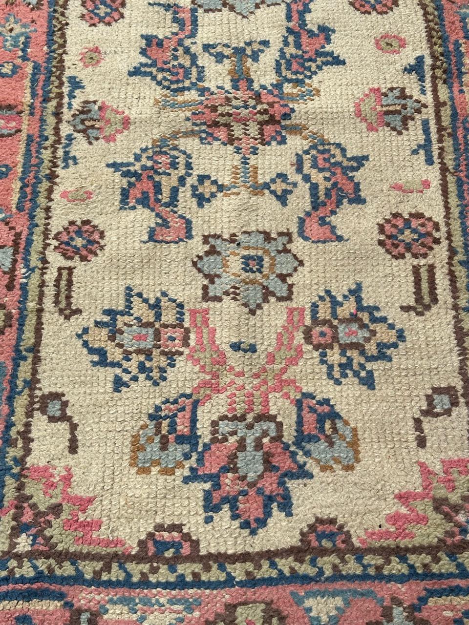 pretty antique Oushak style Moroccan rug For Sale 4