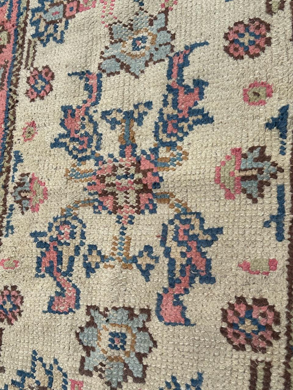pretty antique Oushak style Moroccan rug For Sale 11
