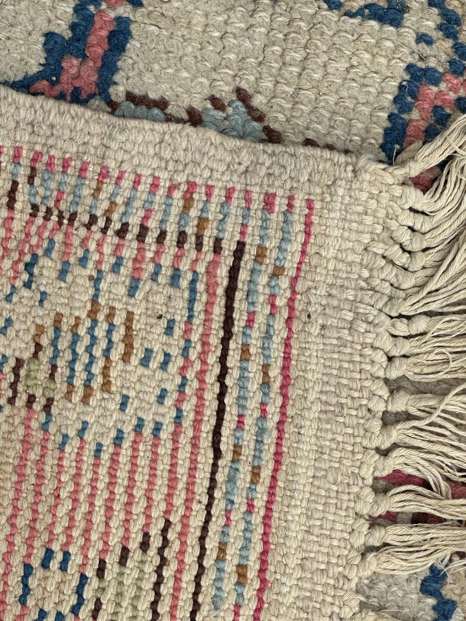 pretty antique Oushak style Moroccan rug For Sale 14