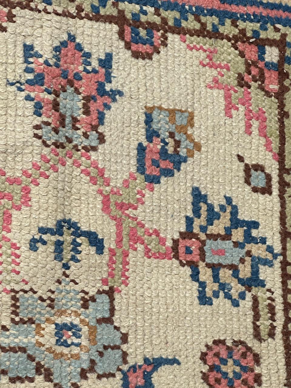 20th Century pretty antique Oushak style Moroccan rug For Sale