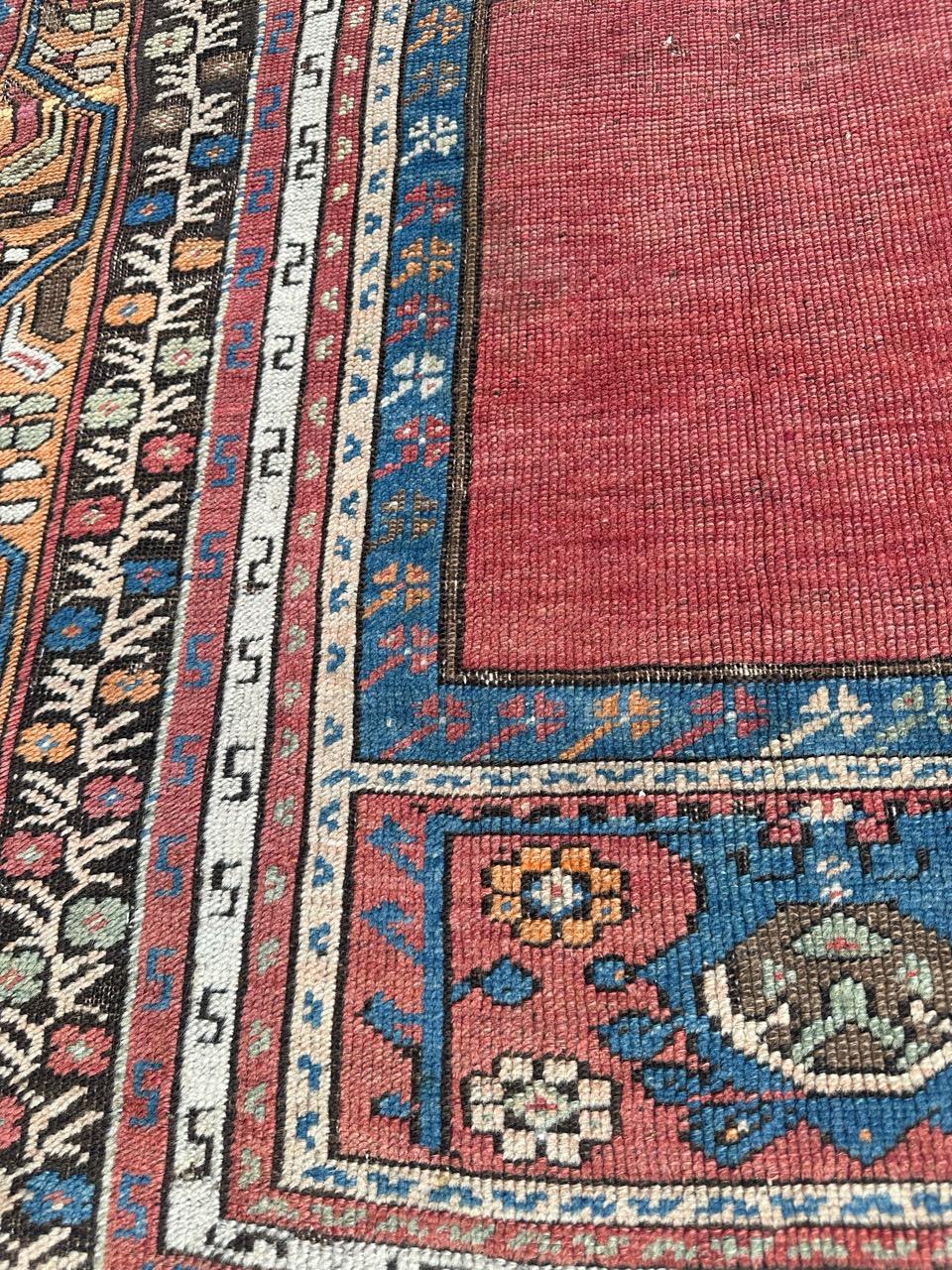 Pretty antique prayer Turkish rug For Sale 6