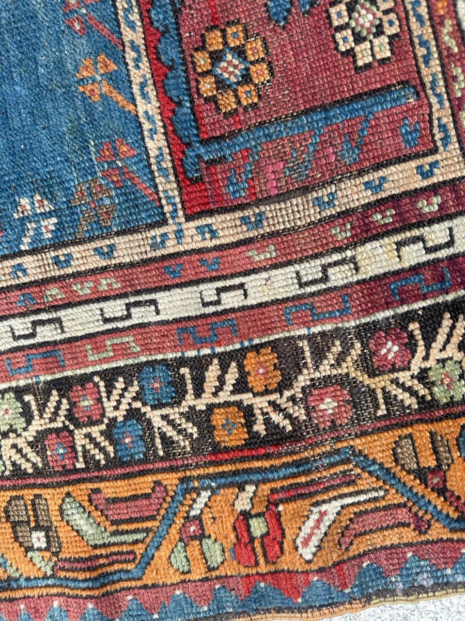Pretty antique prayer Turkish rug For Sale 9