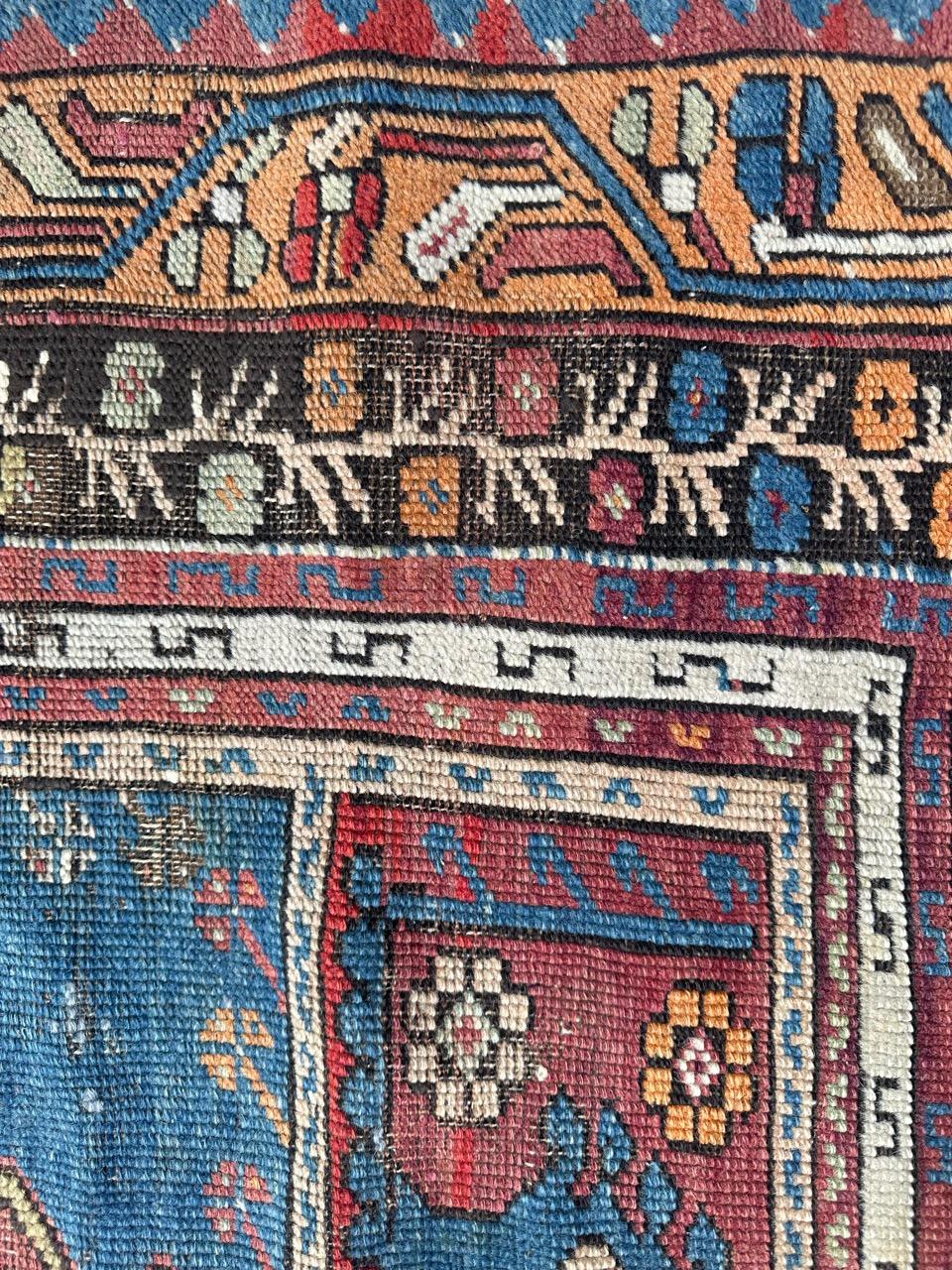 Pretty antique prayer Turkish rug For Sale 10