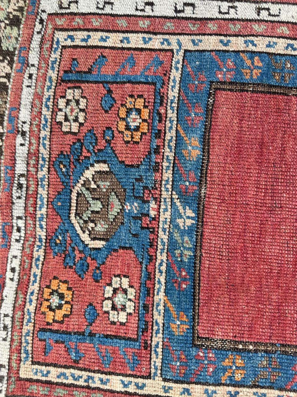 Pretty antique prayer Turkish rug For Sale 1