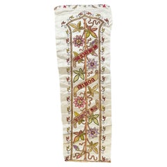 Pretty antique religious embroidery tissue 