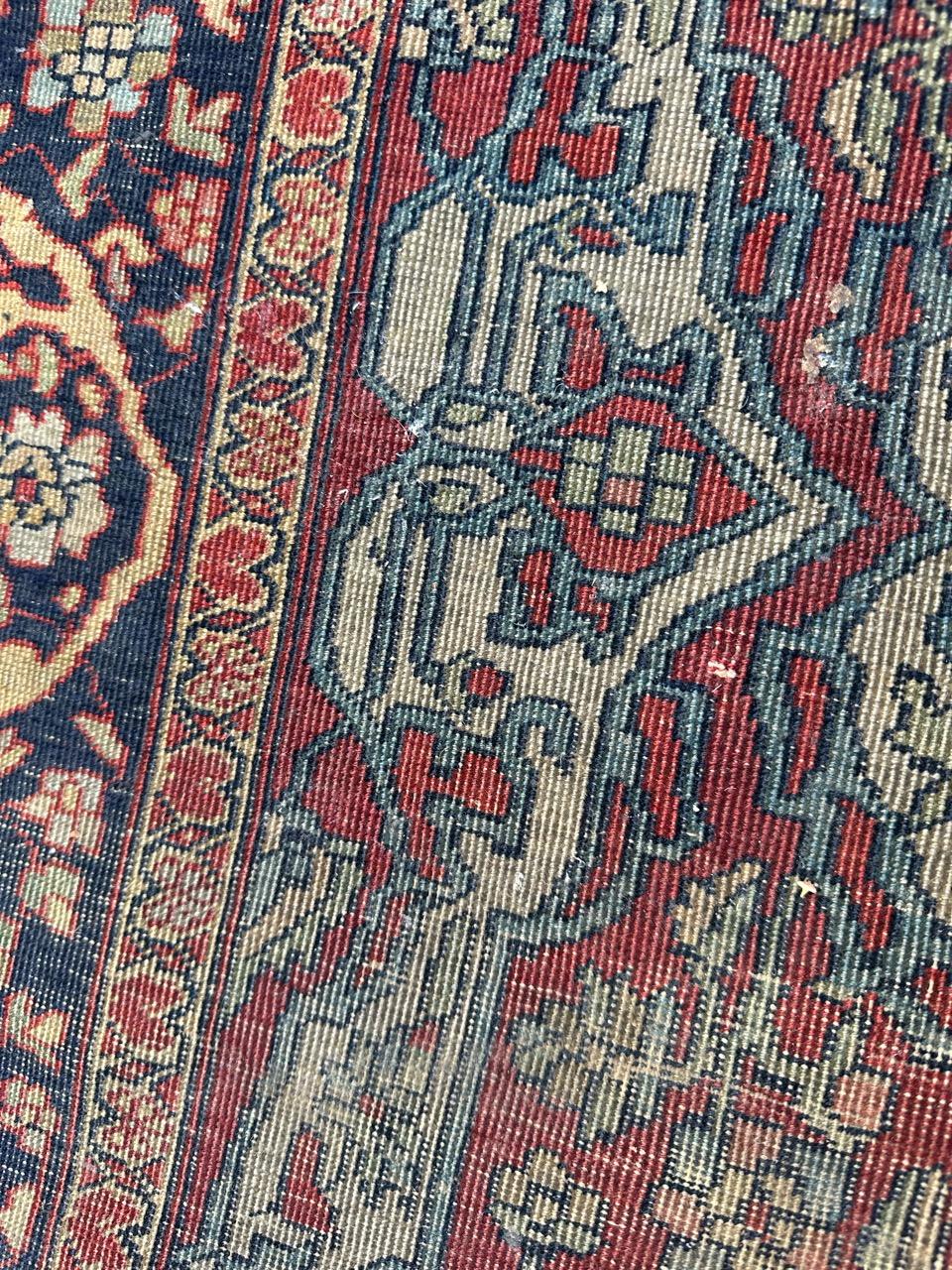 Bobyrug’s Pretty antique Sarouk ferahan rug  For Sale 10