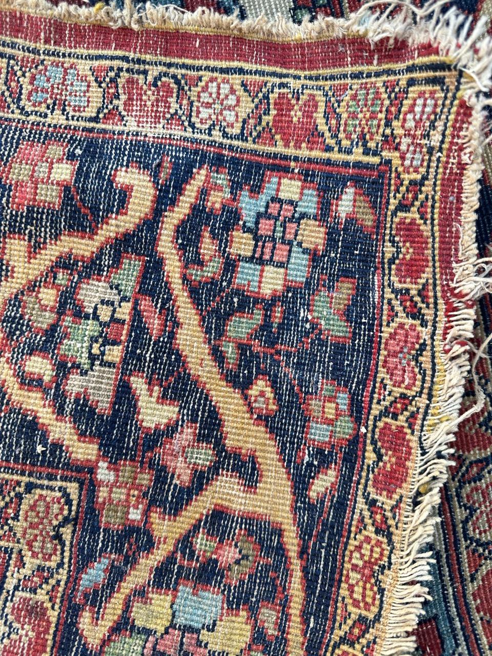 Bobyrug’s Pretty antique Sarouk ferahan rug  For Sale 11