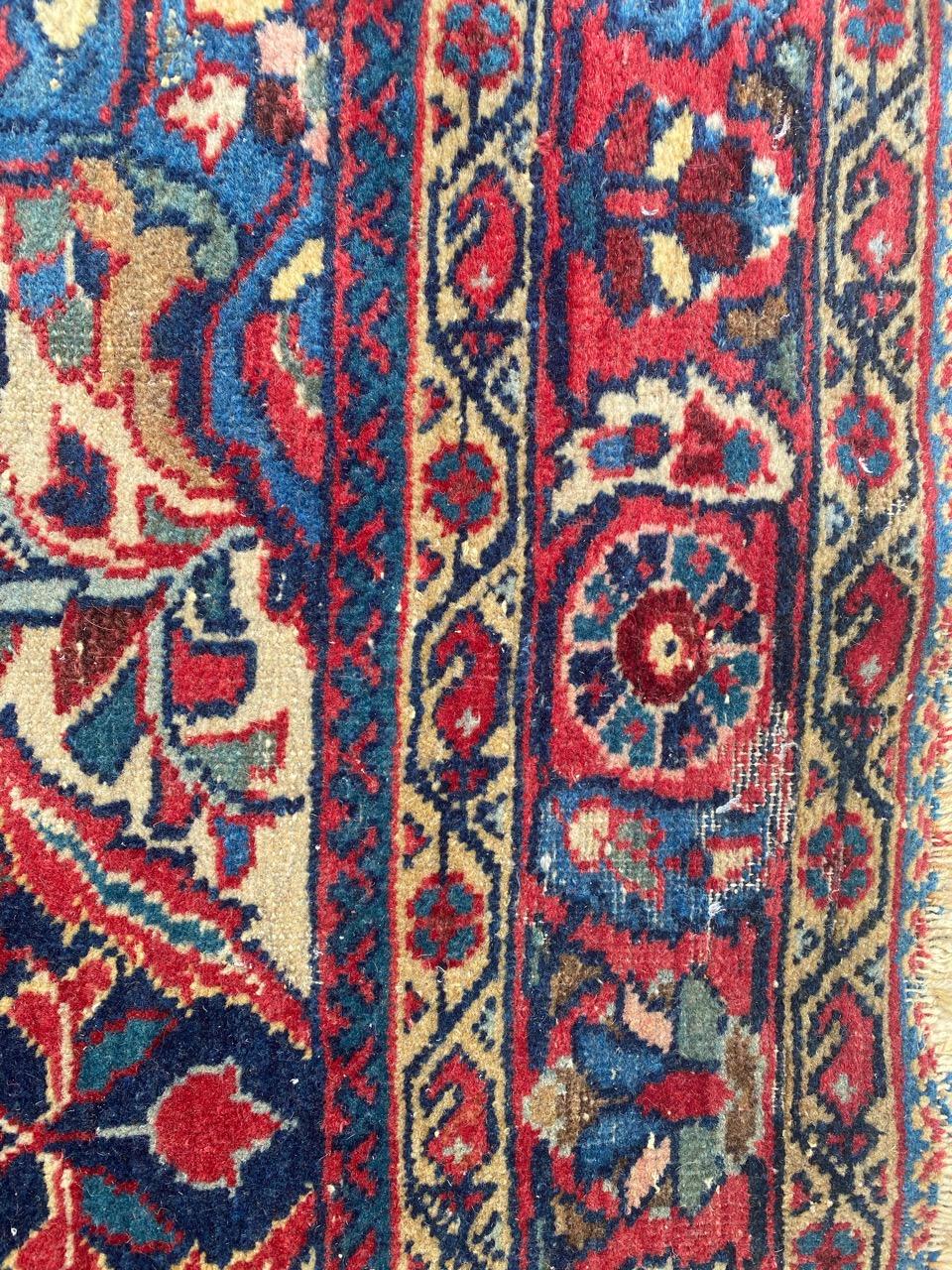 Pretty Antique Sarouk Rug For Sale 3