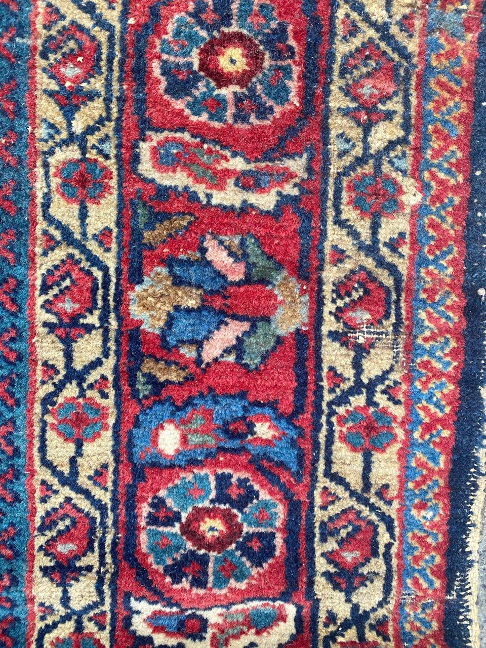 Pretty Antique Sarouk Rug For Sale 11